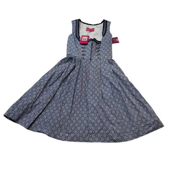 Kruger Dresses & Skirts - NWT Kruger Dirndl Dress Women's EU 36 Small Blue German Traditional Oktoberfest